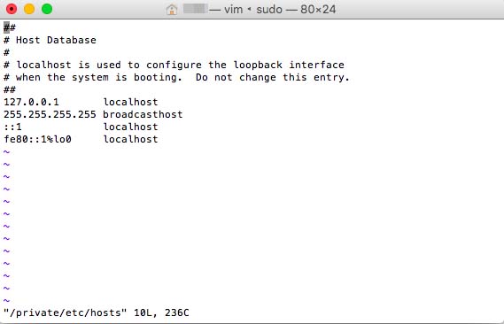 hostsファイルが開く